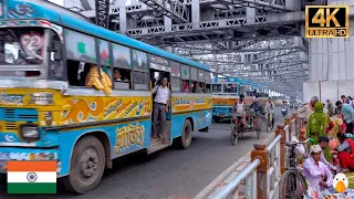 Kolkata(Calcutta), India🇮🇳 Real Life in Kolkata Old Central (4K HDR)