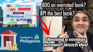 WHY BDO IS AN OVERRATED BANK? BEST BANKS FOR SAVINGS & CREDIT CARDS IN THE PH | Jaden Yael