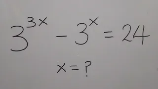 A Nice Math Olympiad Algebra Problem | Exponential Equation