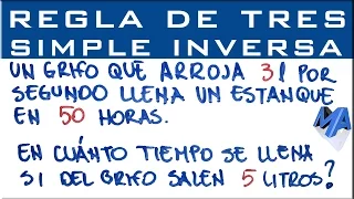 Regla de tres Simple Inversa | Ejemplo 2