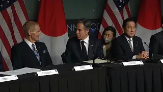 Antony J. Blinken remarks and signs a U.S.-Japan Space Cooperation Framework Agreement