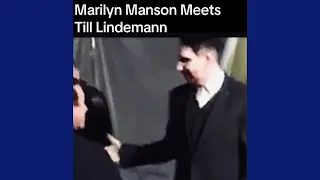 Marilyn Manson Meets Till Lindemann of Rammstein at 2016 Festival