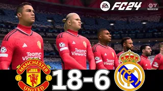 WHAT HAPPEN IF MESSI, RONALDO, MBAPPE, NEYMAR, PLAY TOGETHER ON MANCHESTER UNITED VS REAL MADRID