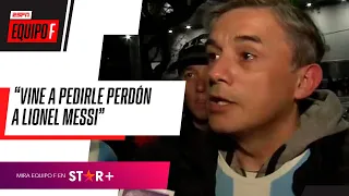 "LE VENGO A PEDIR PERDÓN A MESSI": la INSÓLITA CONFESIÓN de un hincha argentino