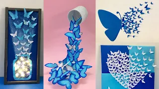 8 Easy and Awesome Room Decor Ideas with Paper Butterfly | How to make paper Butterfly