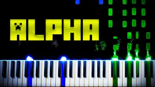 C418 - Alpha (from Minecraft Volume Beta) - Piano Tutorial