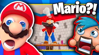 Mario, but UH something is OFF?! • BTG Reacts to Funny Mario Videos