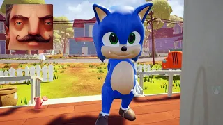 Hello Neighbor - Baby Sonic the Hedgehog Act 3 Gameplay Walkthrough