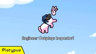 Among Us but it's Horse Mode - Engineer Outplays Impostor on The Airship! #Shorts