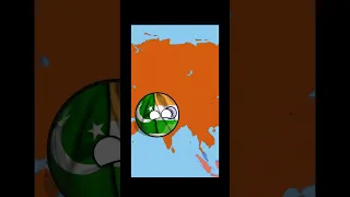 India🇮🇳 and Pakistan🇵🇰 United to destroy|| India vs China🇨🇳| #shorts #nutshell #countryballs #viral