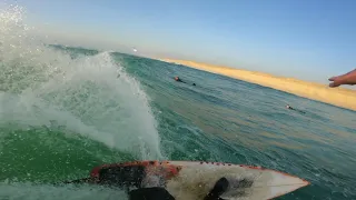 RAW SURF POV SUNSET SESSION IN CLEAR WATER (go pro 9)