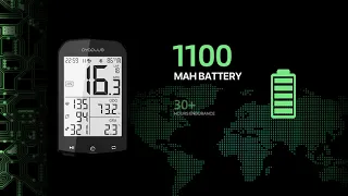 CYCPLUS M1 Bike GPS Computer : 2.9 inch LCD screen / 30+ Hours Battery Life