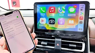 How to use Apple Carplay in Toyota Innova Hycross 2024? Connect iPhone to use Navigation Maps, Music