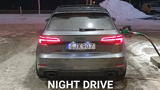 AUDI RS3 - POV NIGHT DRIVE IN CITY