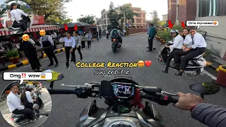 Taking My Kawasaki z900 to College 😍 | Public reaction on Superbike