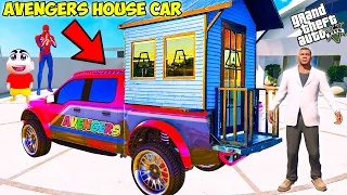 Franklin Built A House On Avengers Car in GTA 5..| GTA 5 AVENGERS