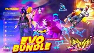 EVO BUNDLE + HYPERBOOK REVIEW OB44 | FREE FIRE NEW EVENT | FF NEW EVENT | UPCOMING EVENT IN FREEFIRE