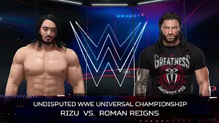 Undisputed WWE Universal Championship Match Roman Reigns Vs. Its Rizu