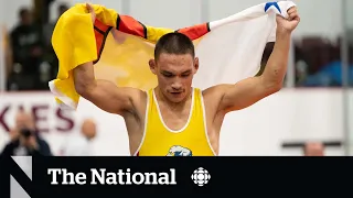 #TheMoment a Nunavut wrestler won gold for his late auntie