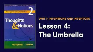 [Thoughts and Notions] Unit 1: Lesson 4: The Umbrella