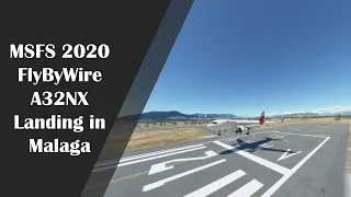 MSFS 2020 - Landing at Malaga Costa del Sol Airport (LEMG), Iberia, FlyByWire A32NX