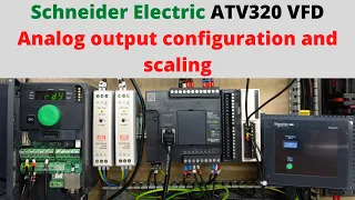 Schneider Electric ATV320 VFD analog output configuration and scaling. English