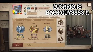 Lucario is back !!!