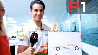 F1 Drivers get arty - Adrian Sutil