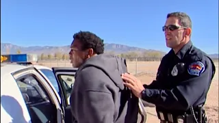 Cops Tv show Albuquerque New Mexico. Home break in suspect arrested. (2003).