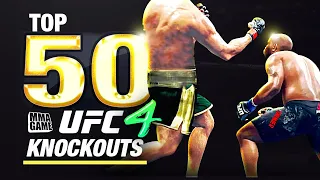 EA SPORTS UFC 4 - TOP 50 UFC 4 KNOCKOUTS - Community KO Video ep. 04