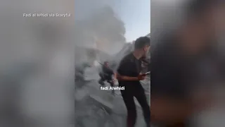 Journalist almost hit by missile in Gaza