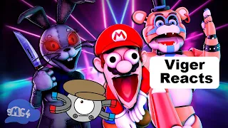 Viger Reacts to SMG4's "Freddy's Spaghetteria Security Breach"