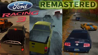 Old Games in 4K - Ford Racing 3 Remastered Gameplay Review PS2 Xbox PC GBA 4K