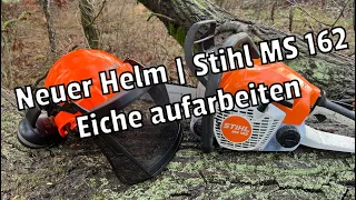 Erste Probleme mit der Stihl MS 162 ? | Neuer Helm | Eiche aufarbeiten | Brennholz