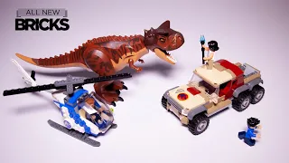 Lego Jurassic World 76941 Carnotaurus Dinosaur Chase Speed Build