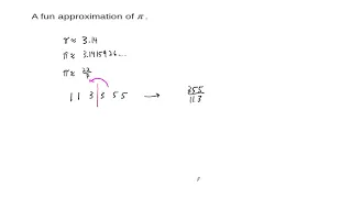 Example: A Fun Approximation of Pi