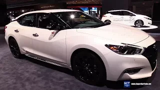 2019 Nissan Maxima Midnight Editon - Exterior and Interior Walkaround - 2018 New York Auto Show