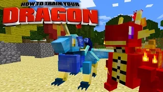 Minecraft - HOW TO TRAIN YOUR DRAGON - #50 'BLAZE & BOLT GROW UP'