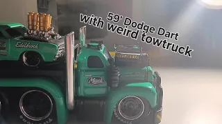 59' dodge dart with weird towtruck!!!