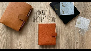 Flip of my Initial Setup in Gillio Pocket XL Planner in Rust