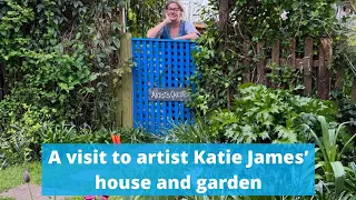 A visit to artist Katie James’ artist’s house and garden - jewel colours and a rich palette x