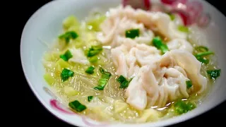 Dumpling Soup | Water Dumplings | Sui Kow Dumplings with Noodle Soup