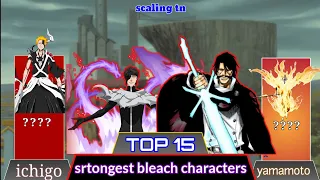 Top 15 Strongest Bleach Characters Power Levels | Bleach Power Scale