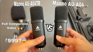 Maono AU-A04 VS Maono AU-A04TR │Full Comparison Video│🔥🔥