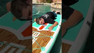 How to get your brother off the pool raft. #sneakattack #sneakattacksquad