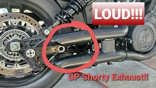 Scout Bobber Sixty GP Shorty installed and Sound Check