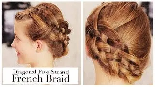 Diagonal Five Stranded French Braid