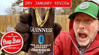 Guinness 0 Non-Alcoholic NA Draught Beer Review for Dry January from A Beer Snob's Cheap Brew Review