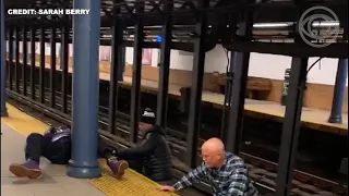 Suspect Arrested After Good Samaritans Rescue Man Pushed Onto Harlem Subway Tracks