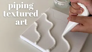 3D Textured Art Using a Piping Bag?! 😱